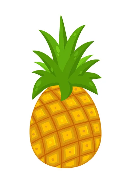 Prosta sylwetka ananas — Wektor stockowy