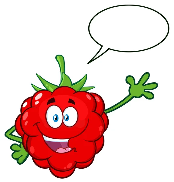 Karakter Kartun Raspberry - Stok Vektor
