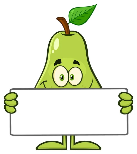 Szczęśliwy gruszka zielony znak — Wektor stockowy