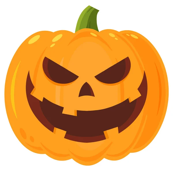 Calabaza de halloween de miedo — Vector de stock