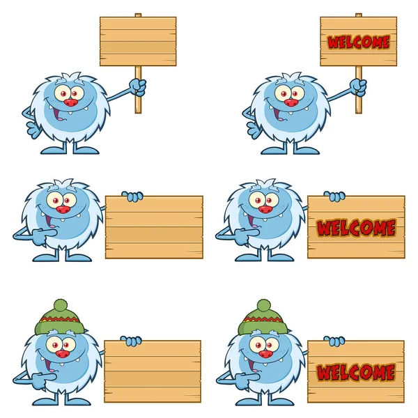 Little Yeti Cartoon Mascot Stock Vector