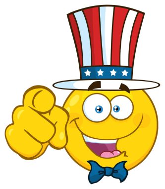 Sarı Çizgi Film Emoji Surat Karakteri 