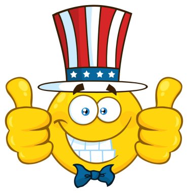 Sarı Çizgi Film Emoji Surat Karakteri 