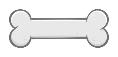 Köpek Kemiği Çizim Vektörü İllüstrasyonu