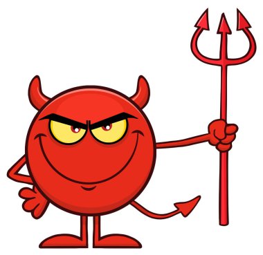 Şeytan Çizgi Filmi Emoji Karakteri