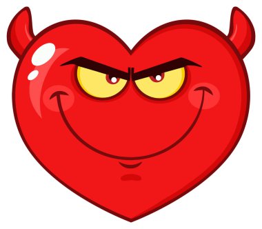 Kırmızı Kalp Emoji Surat Karakteri 