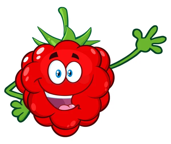 Karakter Maskot Kartun Buah Raspberry - Stok Vektor