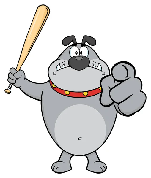 Personaje Mascota Dibujos Animados Bulldog — Vector de stock