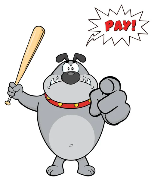 Bulldog Cartoon Mascot Character – stockvektor