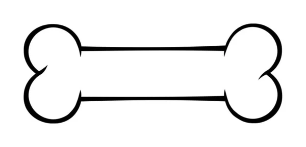Desenho Desenhos Animados Osso Cão Ilustração Vetorial —  Vetores de Stock