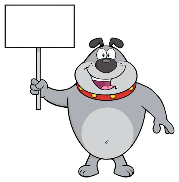 Mascotte Bulldog Cartoon Caractère — Image vectorielle
