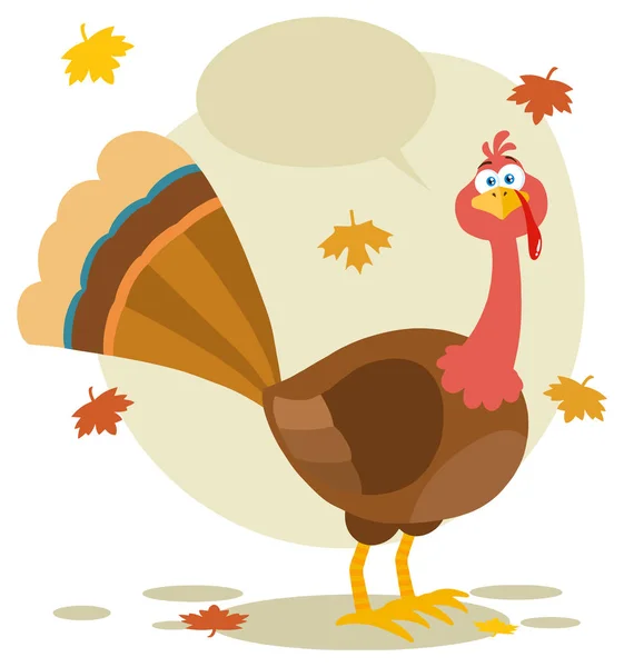 Thanksgiving Turkije Vogel Vector Illustratie — Stockvector