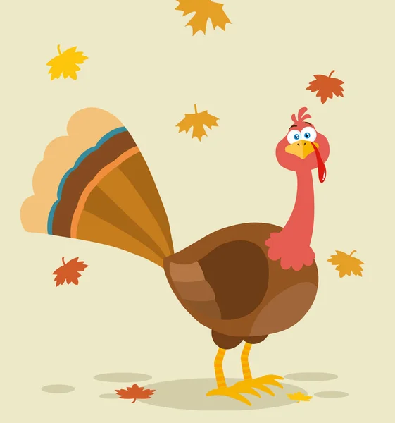 Illustration Vectorielle Oiseaux Thanksgiving Turquie — Image vectorielle