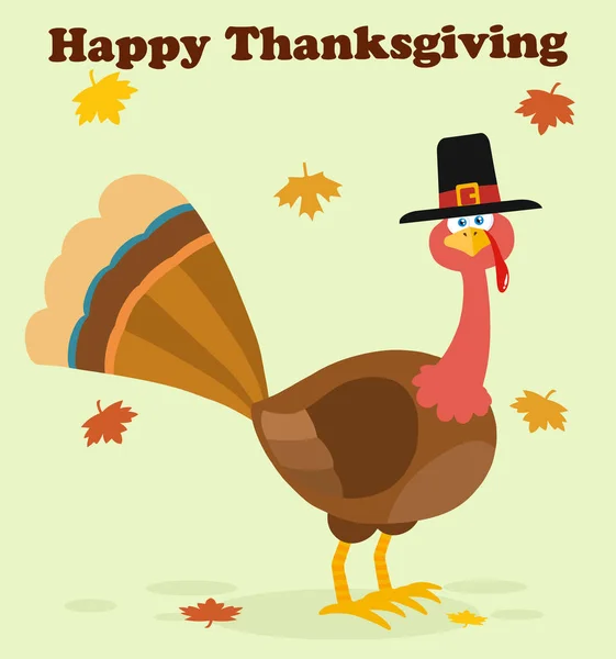 Thanksgiving Turkiet Fågel Vektor Illustration — Stock vektor
