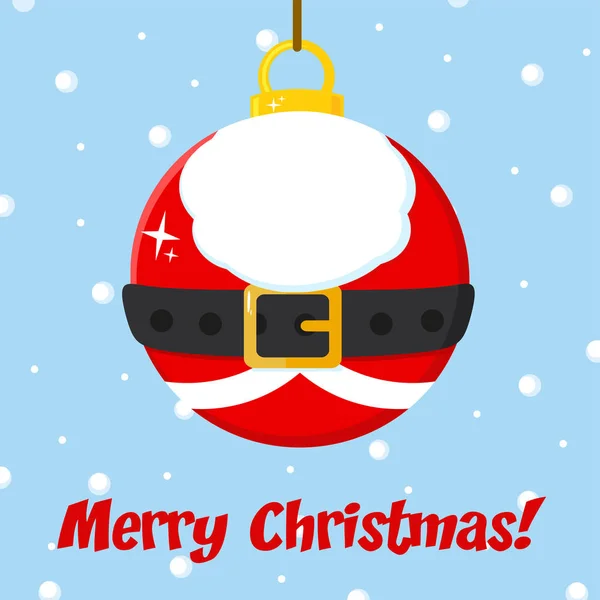 Vánoční Ples Santa Claus Kostým Vektorové Ilustrace — Stockový vektor