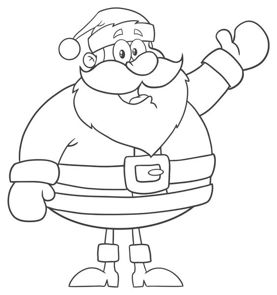 Caráter Mascote Desenhos Animados Papai Noel —  Vetores de Stock