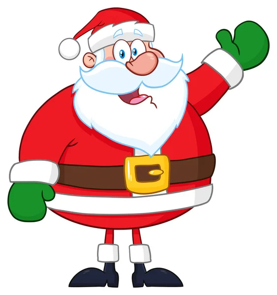 Kerstman Cartoon Mascotte Karakter — Stockvector