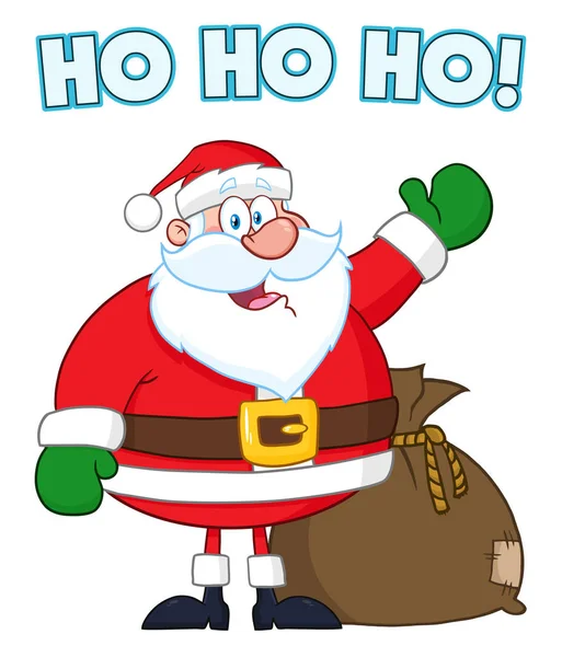 Santa Claus Cartoon Mascot Character — Stock Vector