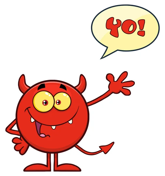 Devil Cartoon Emoji Character — Stock Vector