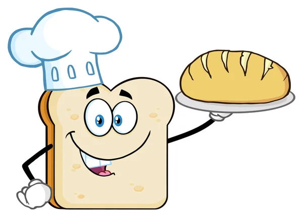Maskot Kresleného Filmu Chléb — Stockový vektor