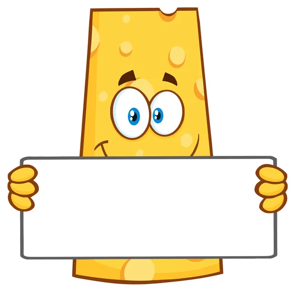 Cheese Cartoon Mascot Character Vector Illustration — Stock Vector