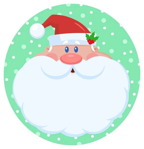 Jolly Papai Noel Desenhos Animados Mascote Personagem Vetor Ilustração Flat — Vetor de Stock