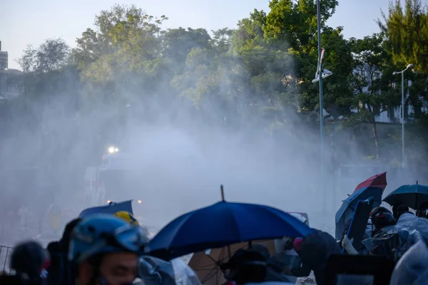 The first day of the Siege of PolyU — Stock Photo, Image