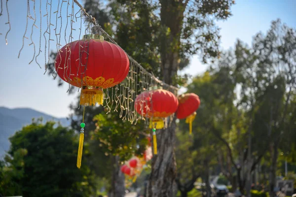 Lam Tsuen deseando árboles en Hong Kong — Foto de Stock