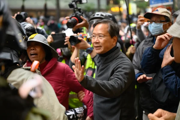 Hongkong Januar 2020 Eine Million Teilnehmer Bei Einer Demonstration Forderung Stockbild