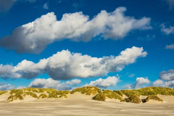 Dune sulla costa del Mare del Nord sull'isola di Amrum — Foto Stock