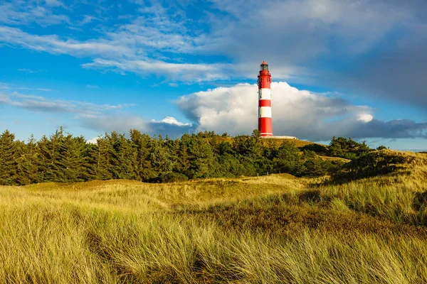Lighthouse in Wittduen on the island Amrum — Stock Photo, Image
