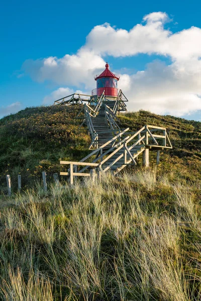 Leuchtturm in Norddorf auf der Insel Amrum — Stock Photo, Image