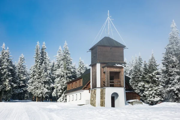 Winter with snow in the Giant Mountains, Czech Republic — Stock Photo, Image