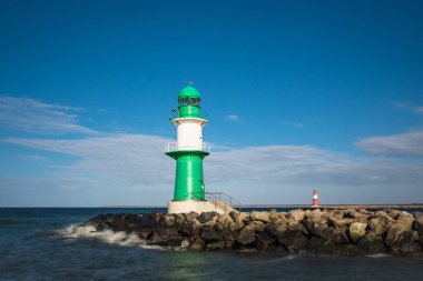 Köstebek Warnemuende fırtınalı bir gün