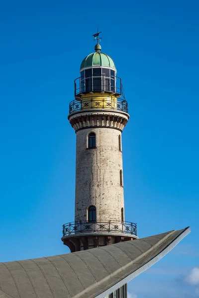 Lighthouse in Warnemuende — Stock Photo, Image