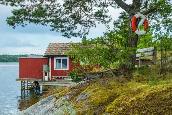 Arcipelago sulla costa del Mar Baltico in Svezia — Foto Stock