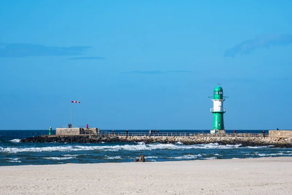 Крот на побережье Балтийского моря в Варнемуэнде, Германия — стоковое фото