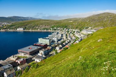 Hammerfest Norveç'te şehrine görüntülemek
