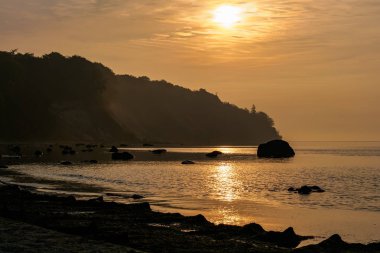 Baltık Denizi kıyısında Ruegen Adası, Almanya