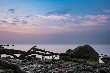 Baltık Denizi kıyısında Ruegen Adası, Almanya