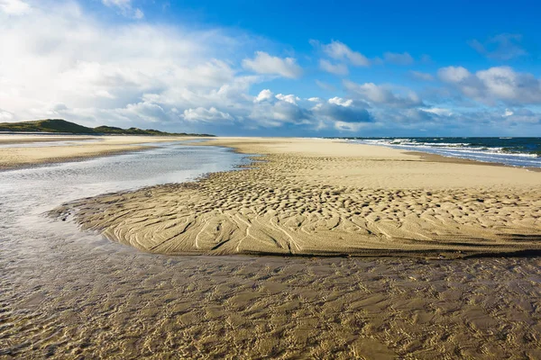 Playa en la isla del Mar del Norte Amrum, Alemania —  Fotos de Stock