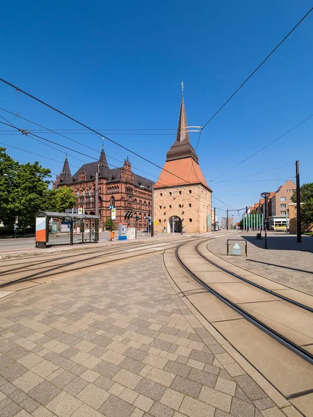 Edificios históricos en la ciudad Rostock, Alemania —  Fotos de Stock