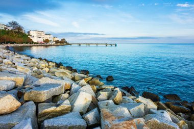 Baltık Denizi kıyısında Ruegen Adası, Almanya