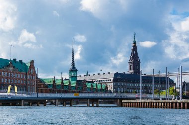 Kopenhag, Danimarka şehirde tarihi binalar