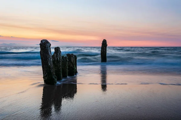 Groynes Der Ostsee Kühlungsborn Deutschland — Stockfoto