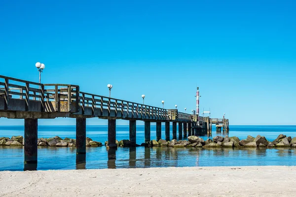 Pier Baltic Sea Coast Wustrow Germany — Stock Photo, Image