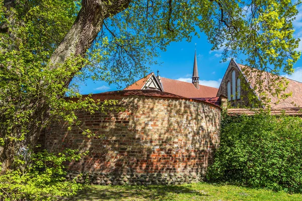 Historialliset Rakennukset Kaupungissa Rostock Saksa — kuvapankkivalokuva