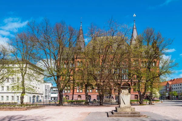 Edifícios Históricos Cidade Rostock Alemanha — Fotografia de Stock