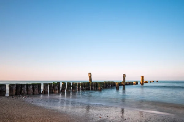 德国Graal Mueritz波罗的海沿岸的Groyne — 图库照片