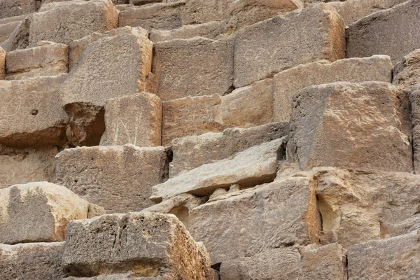 Khufu Piramidinin büyük blokları — Stok fotoğraf